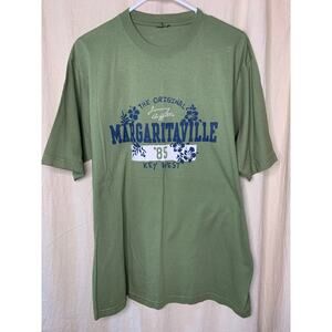 Vintage 2000s Jimmy Buffett Margaritaville Key West Tropical Graphic Shirt L
